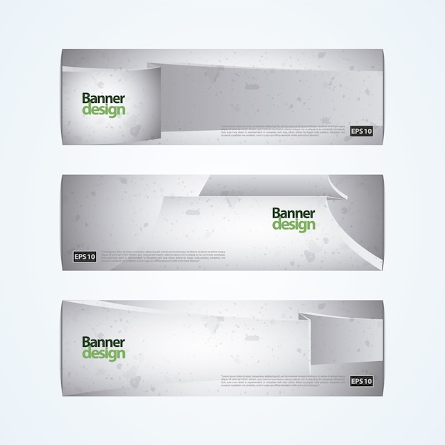 Free vector white banner design