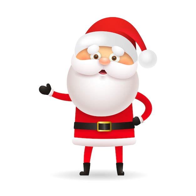 White-bearded Santa Claus gesturing hand