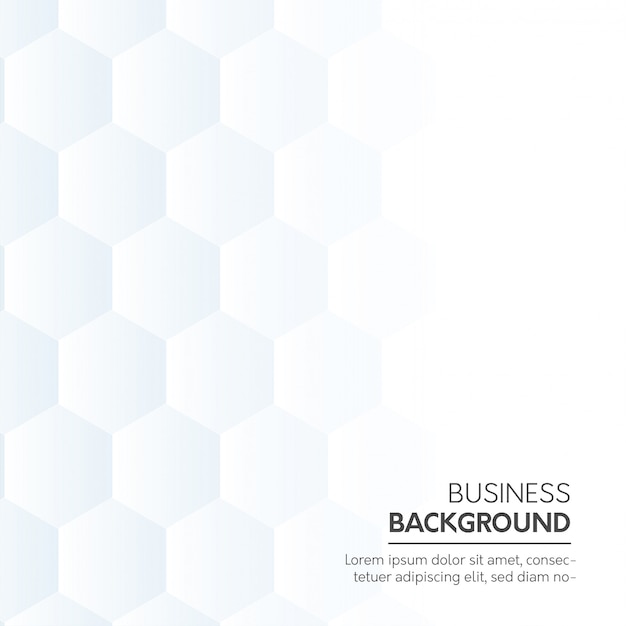 White business background with hexagonal shapes