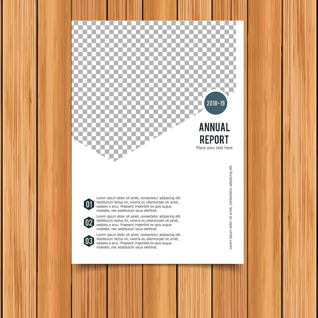 Free Vector white business brochure template