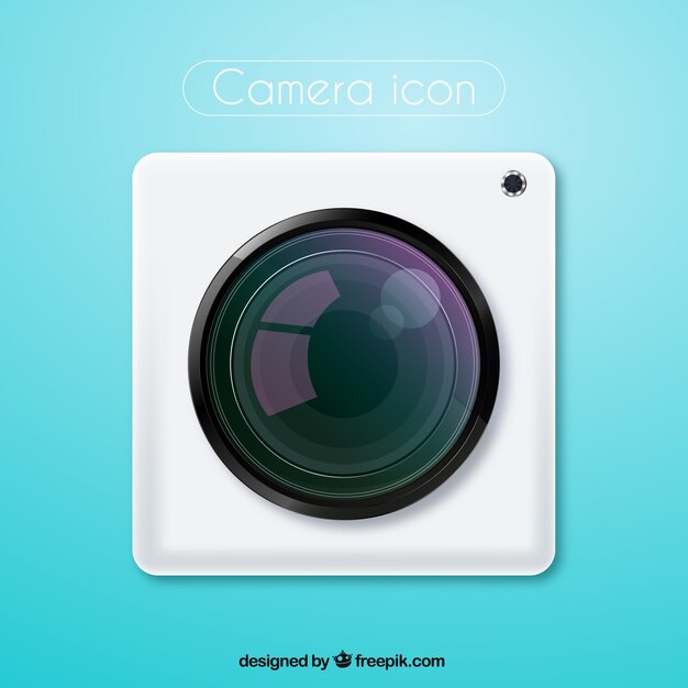 White camera icon