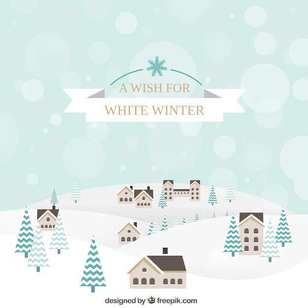 Free Vector white christmas card