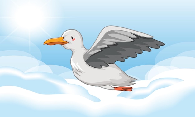 Free Vector white dove bird flying in the sky