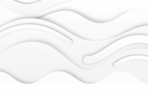 Free vector white elegant texture background with waves