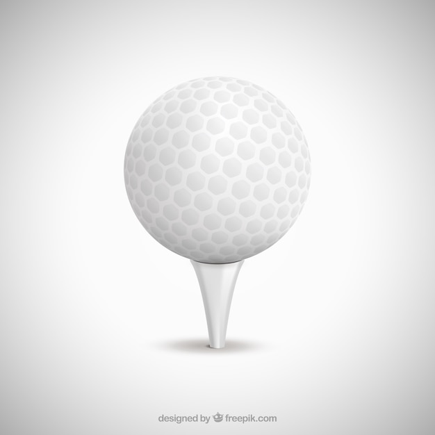 White golf ball