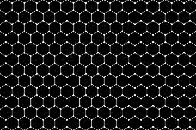 White hexagonal patterned background