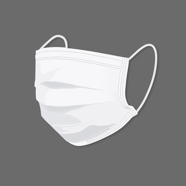 white isolated facemask