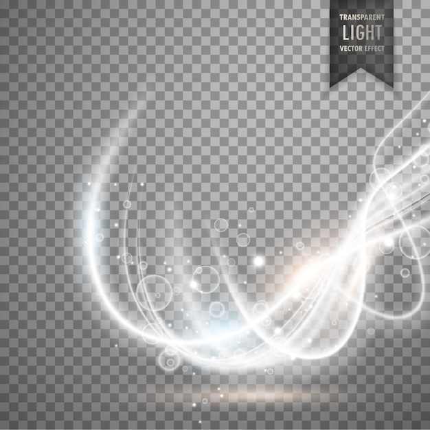 Free Vector white light with wavy shapes