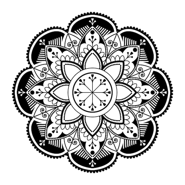 White mandala pattern on white background