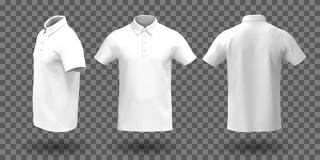 white polo shirt mockup