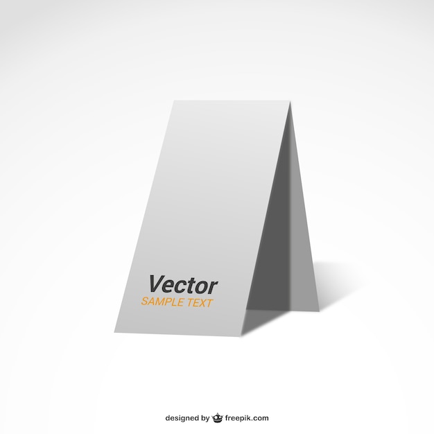 Free Vector white poster blank mock-up template