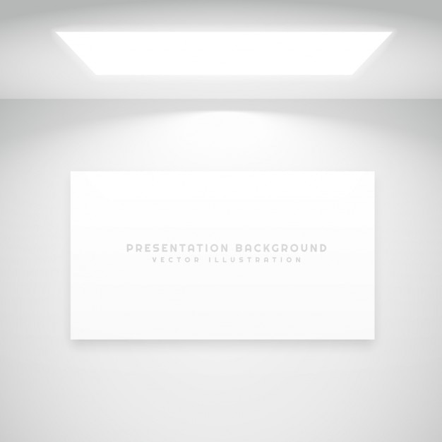 Free Vector white presentation background