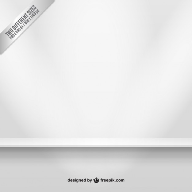 Free Vector white shelf background