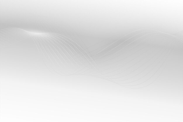 white smooth wavy lines design