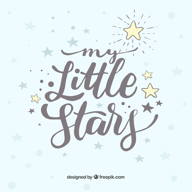 Free Vector white star design with lettering