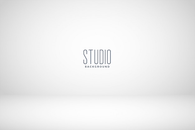 White studio empty room background