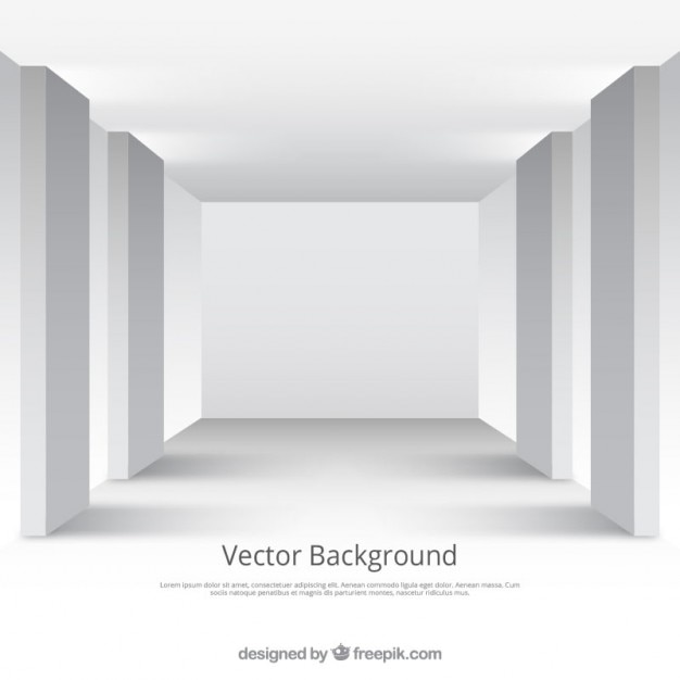 Free Vector white studio room 