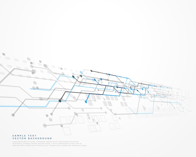 White technology background with mesh diagram