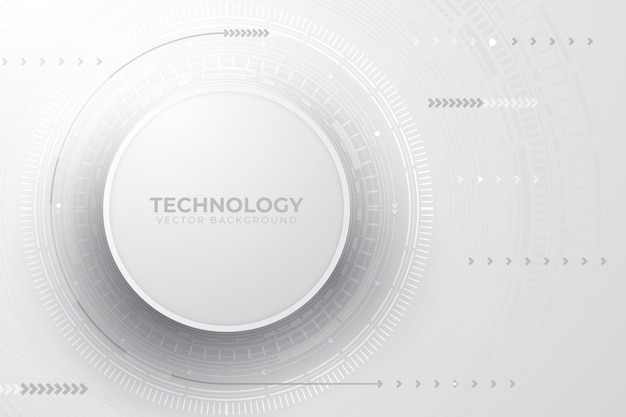 Free vector white technology background