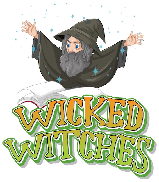 Free Vector wicked witches logo on white background