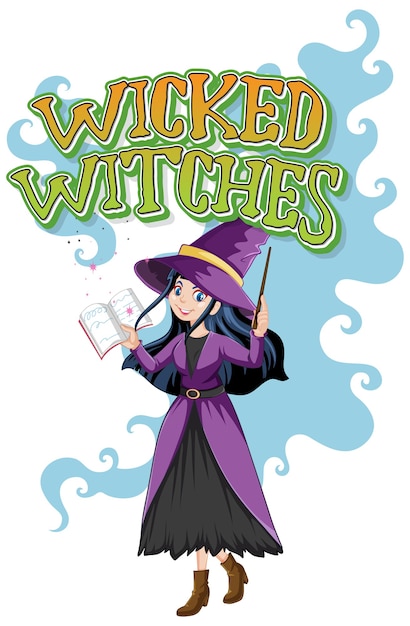 Free Vector wicked witches logo on white background