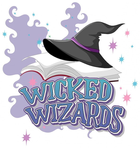 Free Vector wicked wizards logo on white background