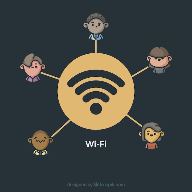 Free Vector wifi background design