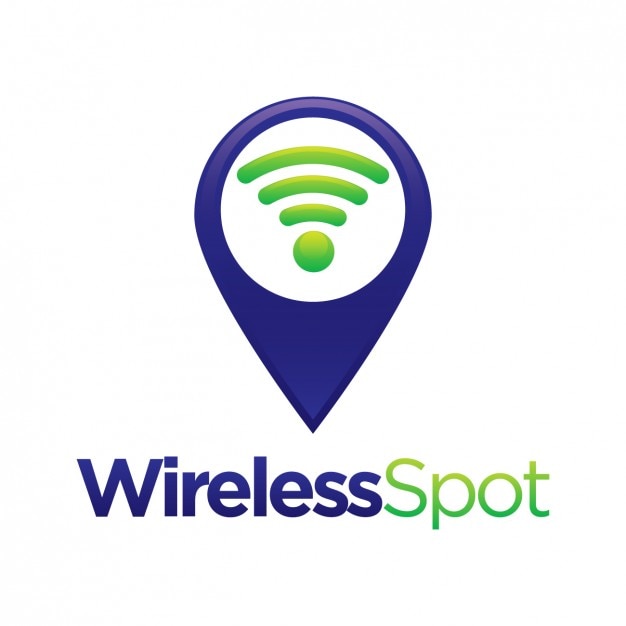 Free Vector wifi signal shape logo