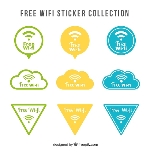 Wifi sticker collection