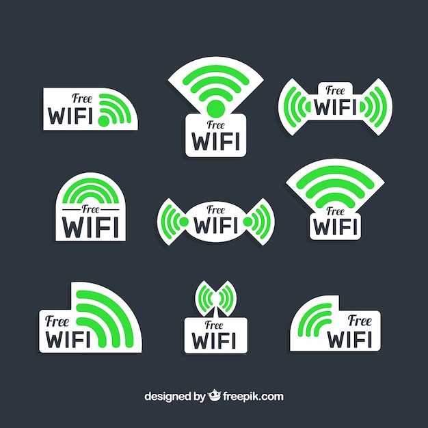 Wifi stickers collection