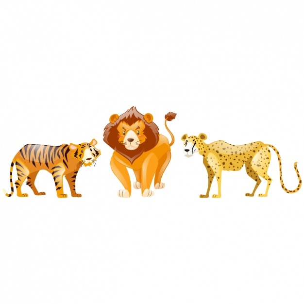 Free Vector wild animals collection