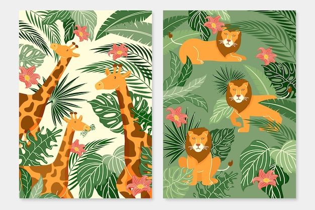 Wild animals covers collection