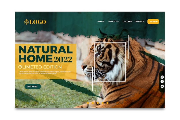 Wild nature landing page