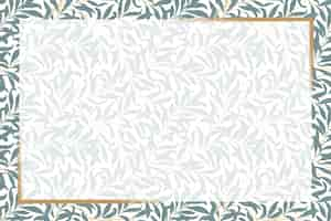 Free vector william morris patterned background vector