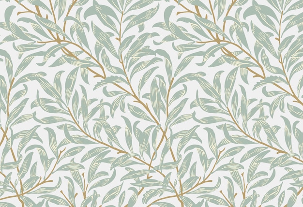 Free Vector willow bough by william morris