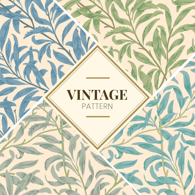 Free Vector willow bough by william morris 