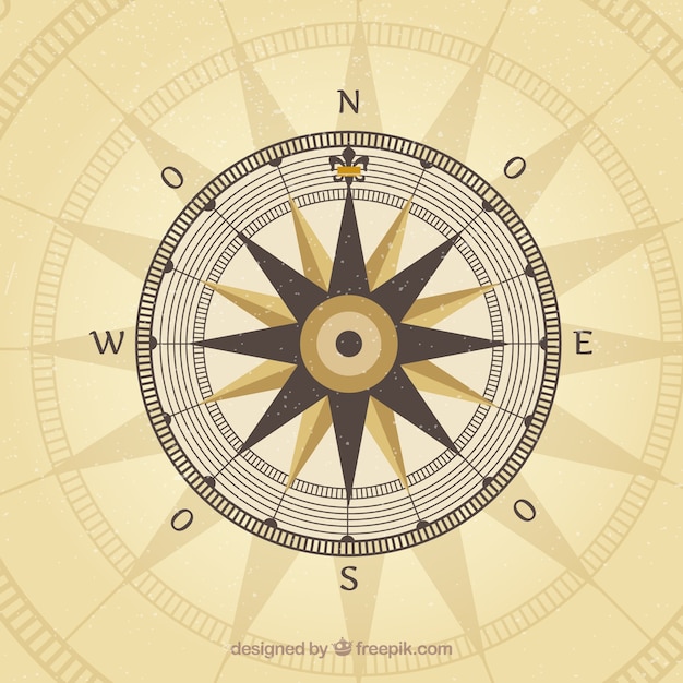 Free vector wind rose vintage design