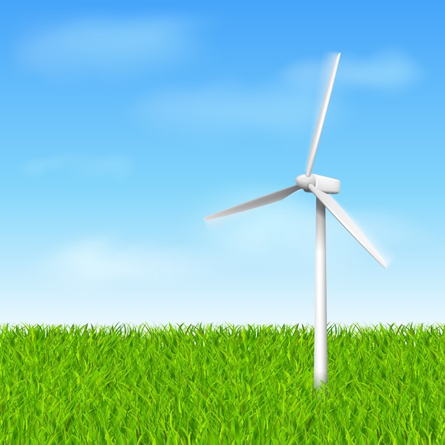 Free vector windmill eco