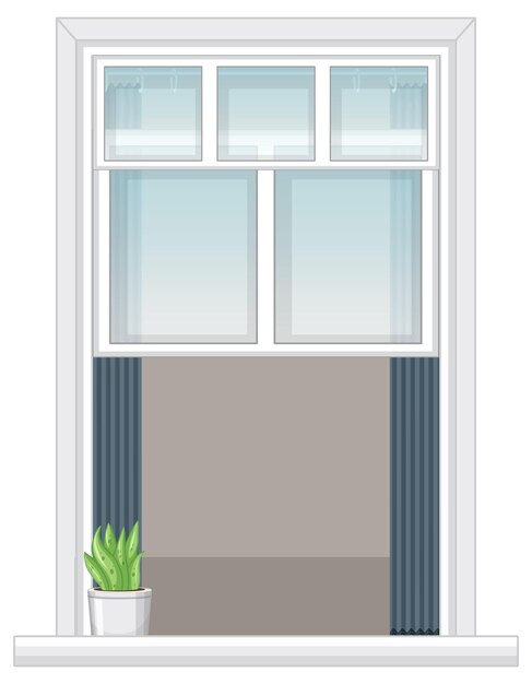 A window for apartment building or house facade