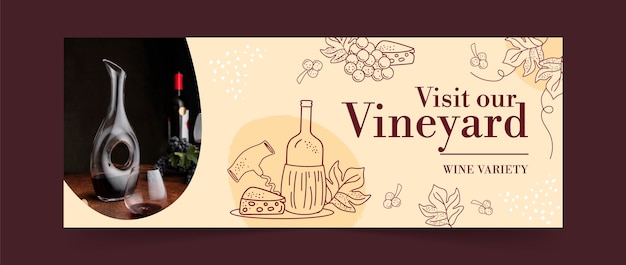 Wine festival  facebook cover template