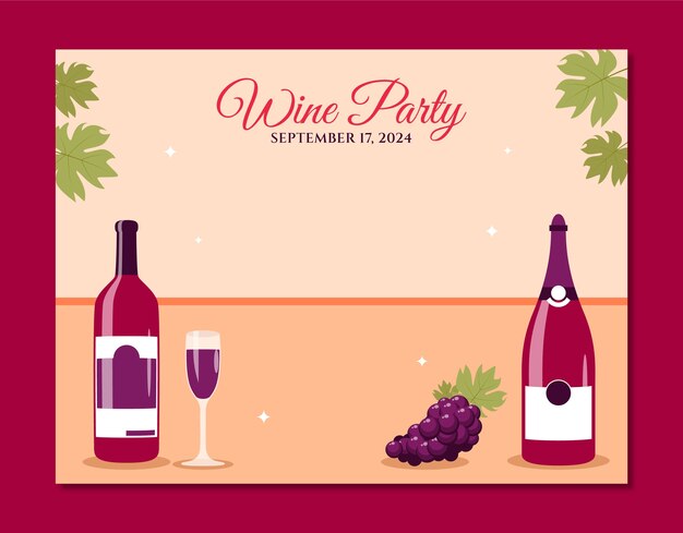 Wine festival  photocall template