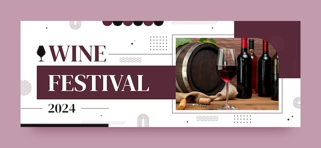 Wine festival template design