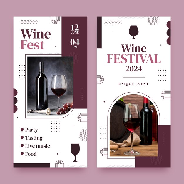 Wine festival template design