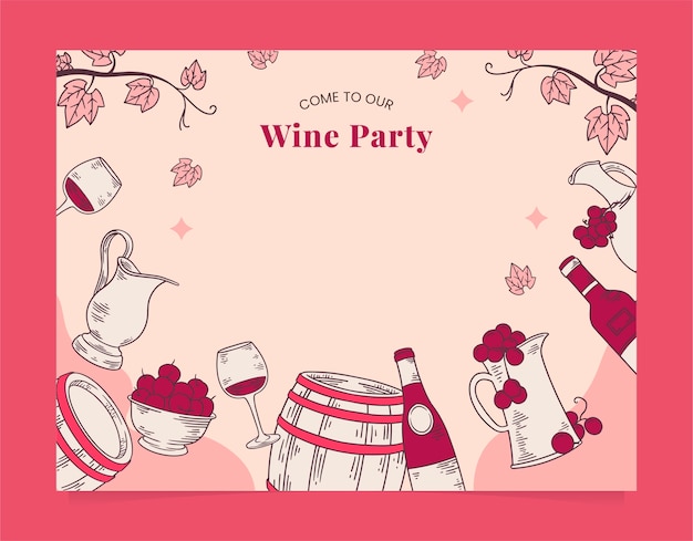 Wine festival template design