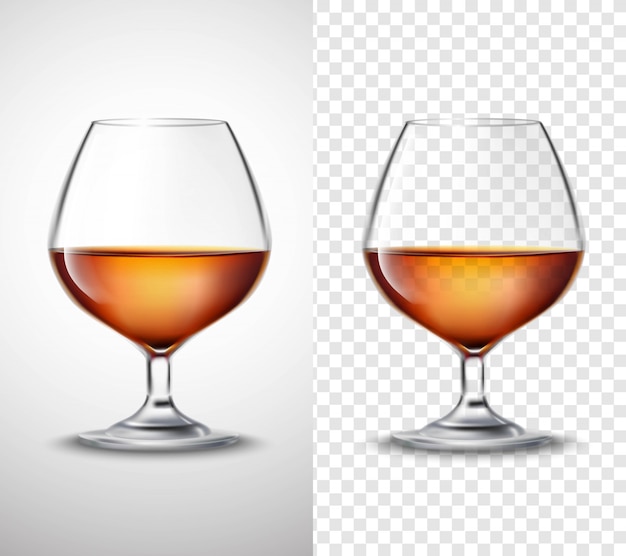 Wine glass With Alcohol Transparent Banners