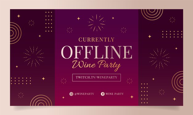 Wine party twitch background