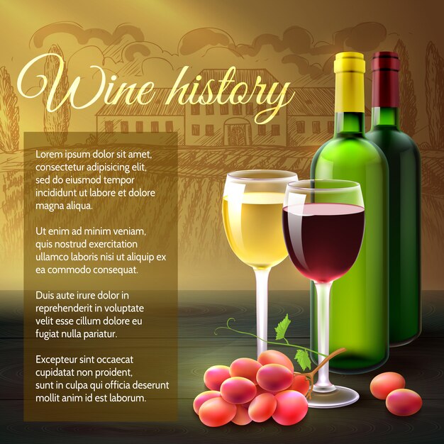 Wine Realistic Background