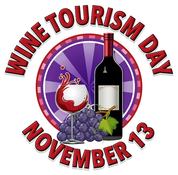 Wine Tourism Day Banner Design