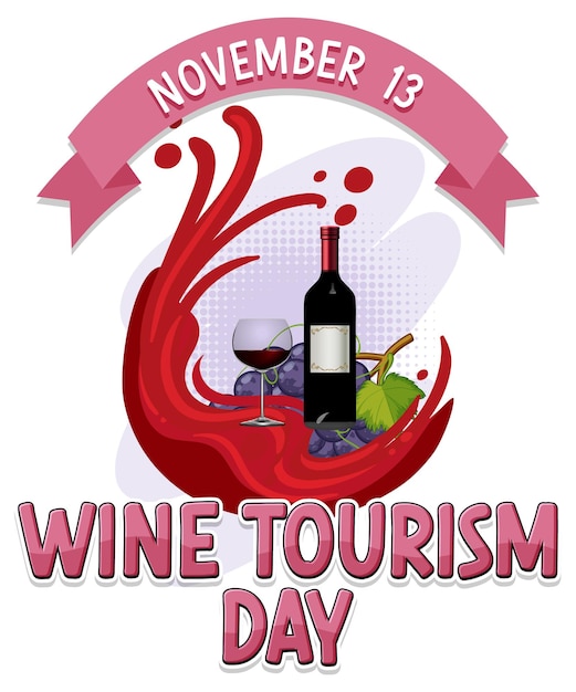 Wine Tourism Day Banner Design