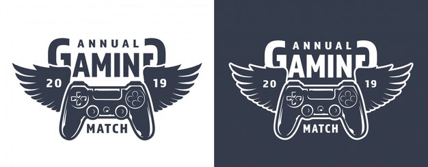 Winged gamepad emblem